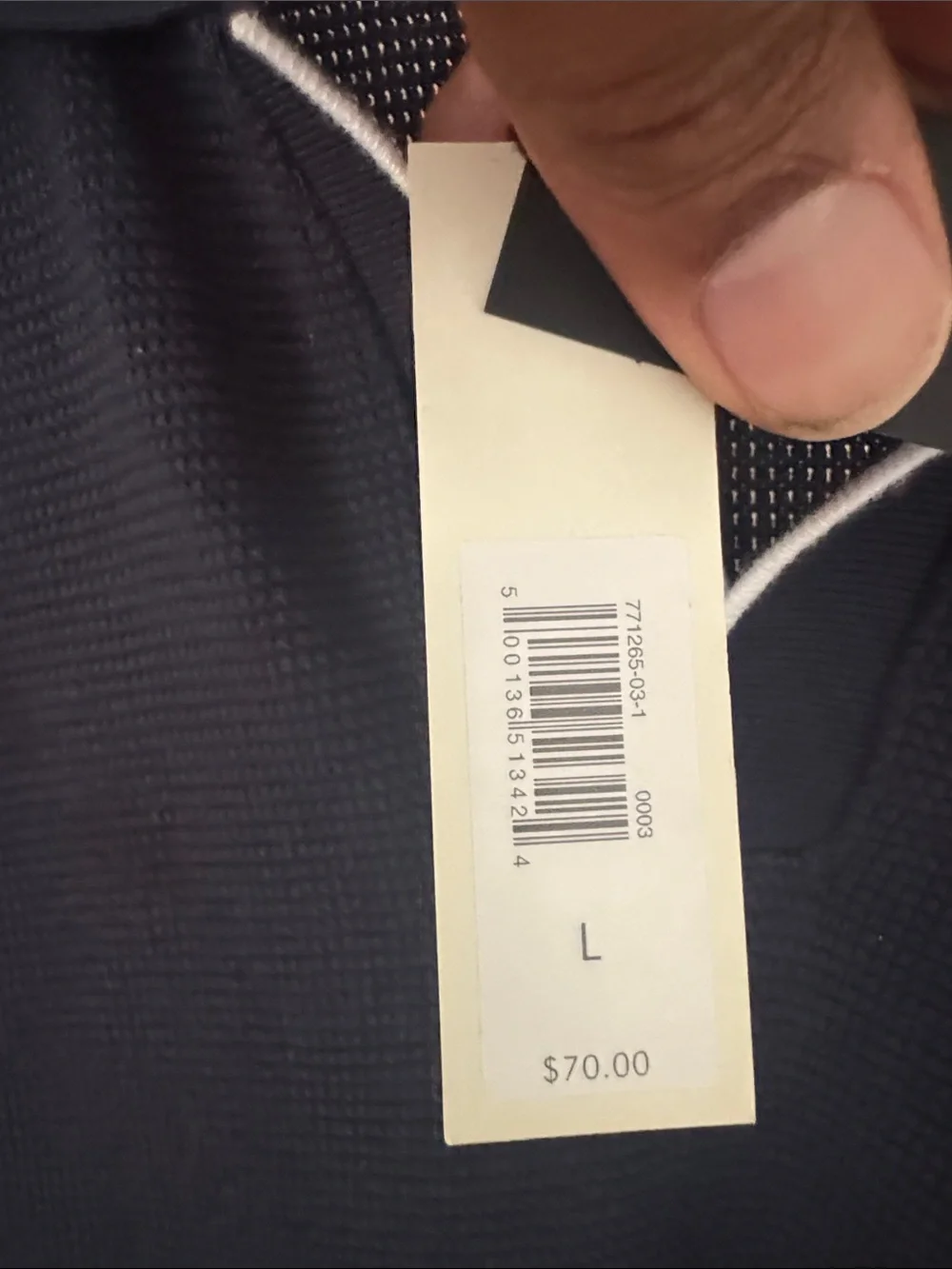 Banana Republic Navy Polo with White Trim